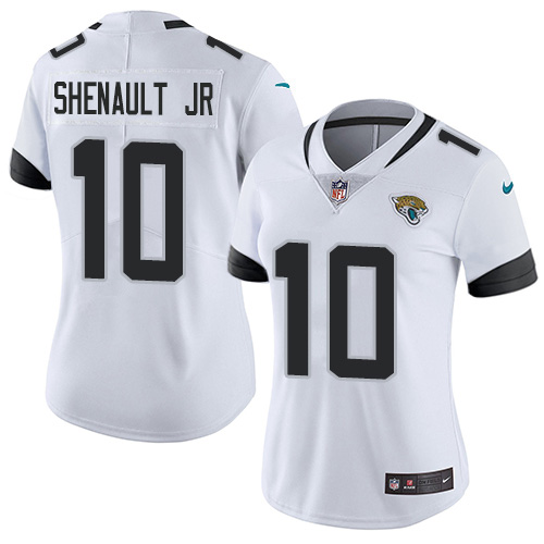 Nike Jacksonville Jaguars #10 Laviska Shenault Jr. White Women Stitched NFL Vapor Untouchable Limited Jersey->women nfl jersey->Women Jersey